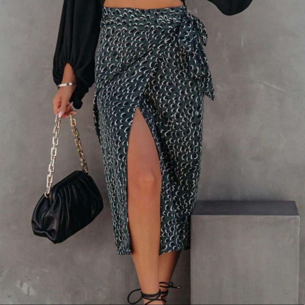 VICI PANIZ printed wrap SKIRT
